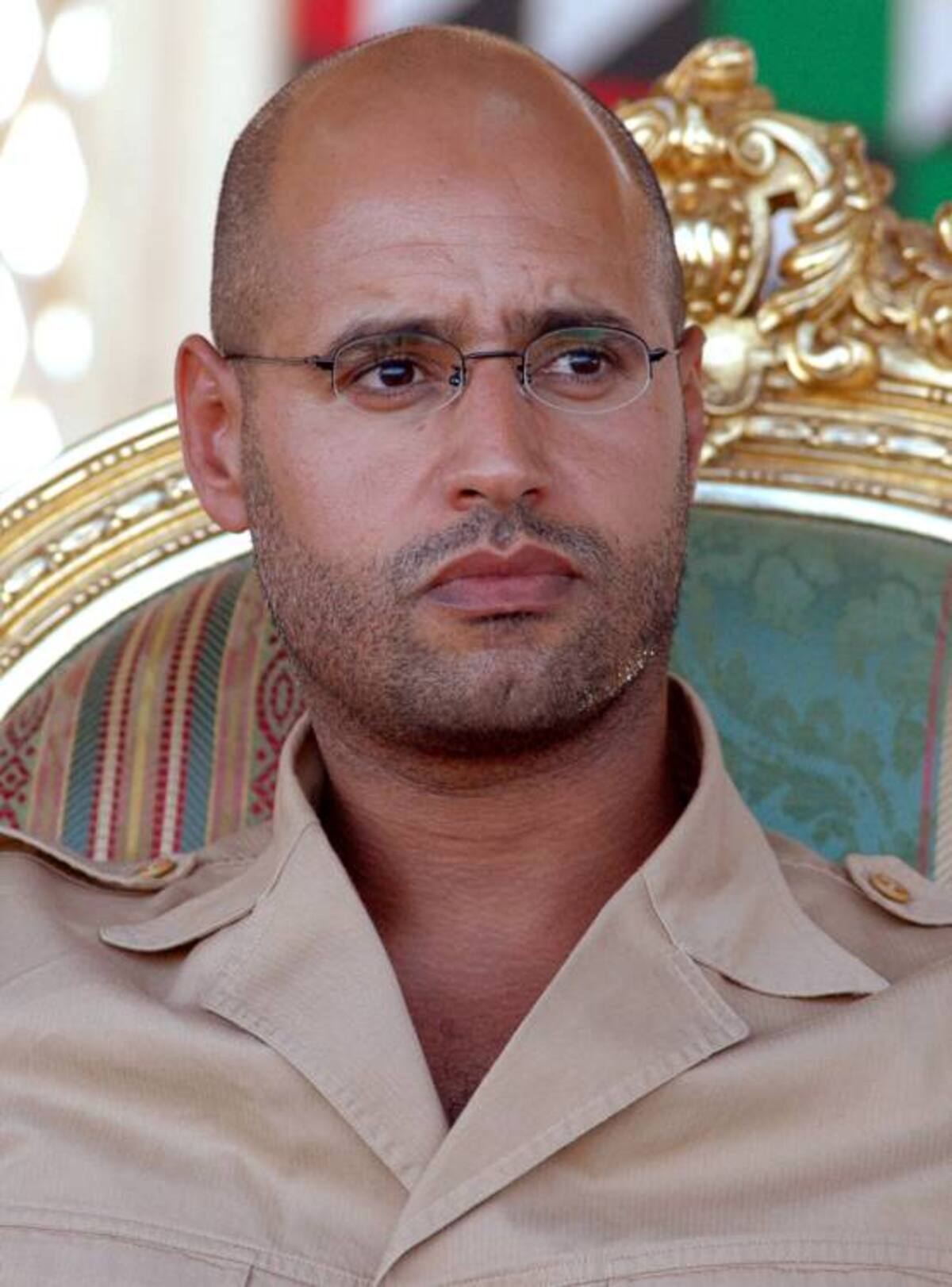 Seif al-Islam está acusado de crímenes contra la humanidad por su presunta participación en la sangrienta represión de opositores al régimen. AFP MAHMUD TURKIA