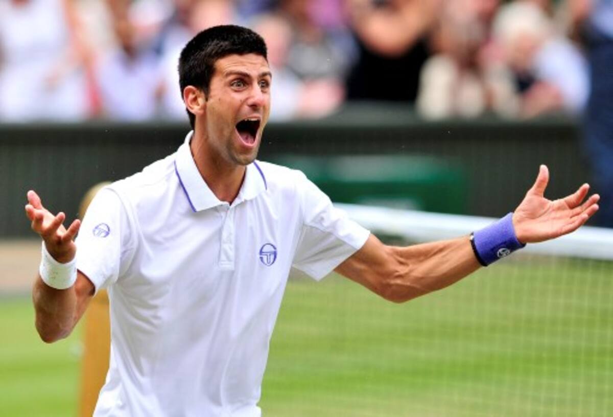 Novak Djokovic llega a la final en Wimbledon y se convertirá en el número uno del mundo. AFP
