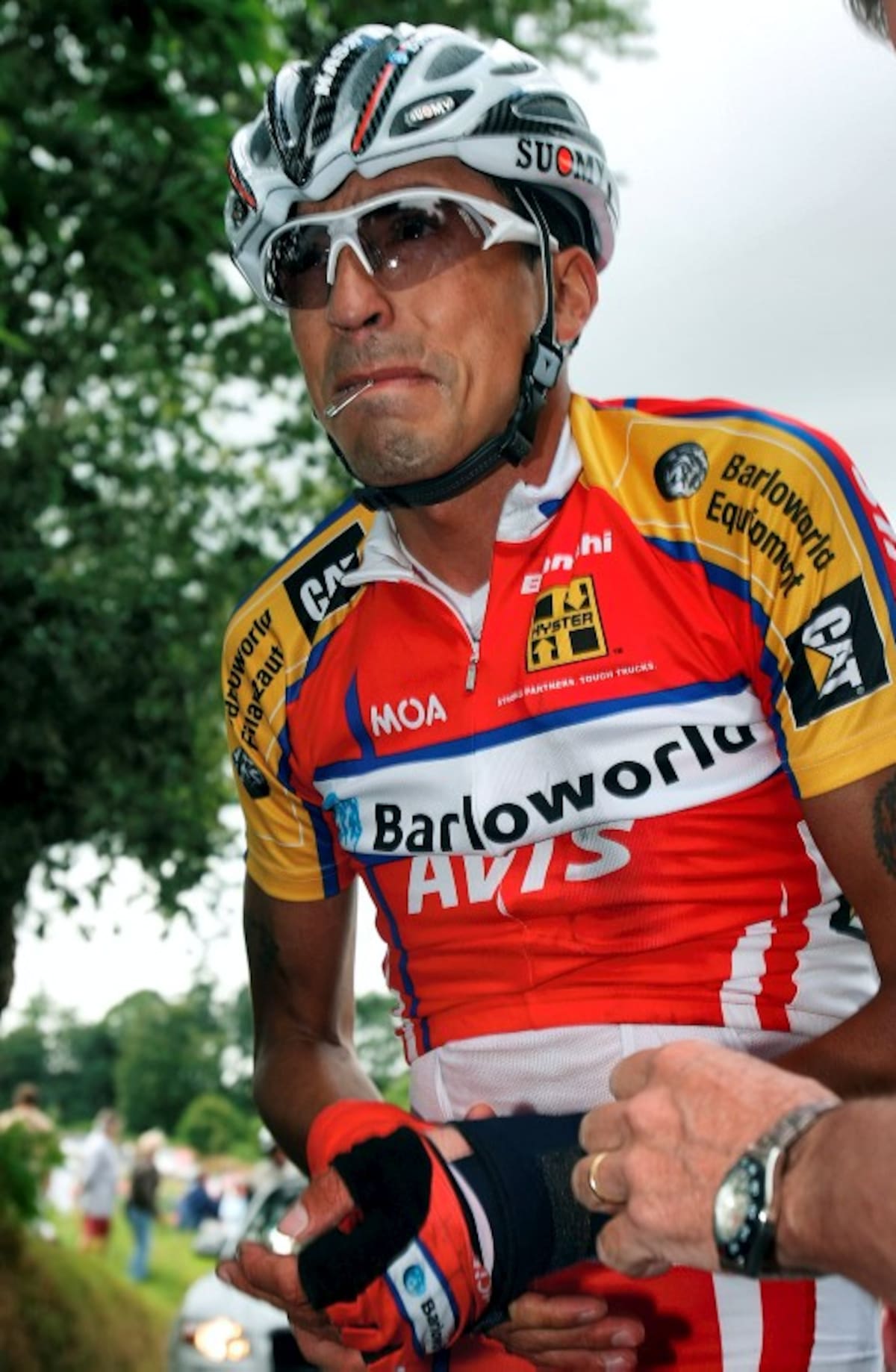 Juan Mauricio Soler en el Tour de Francia 2008. AFP JOEL SAGET