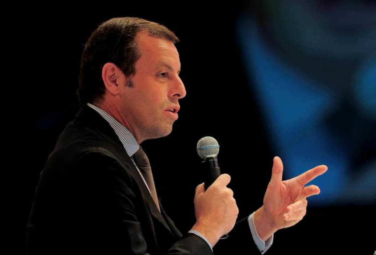 Sandro Rosell, presidente del Barcelona. ARCHIVO