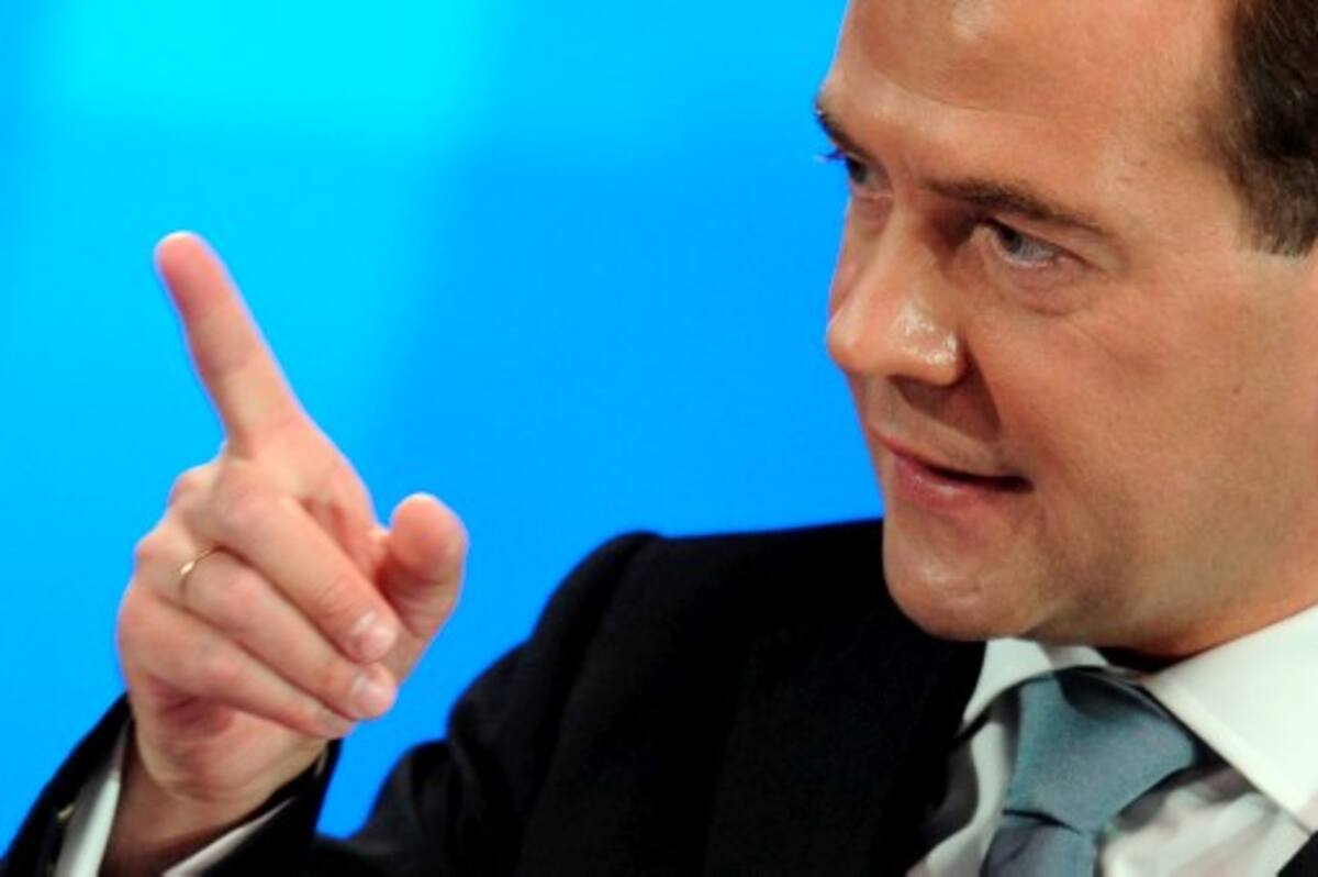 Dimitri Medvedev, presidente de Rusia. AFP
