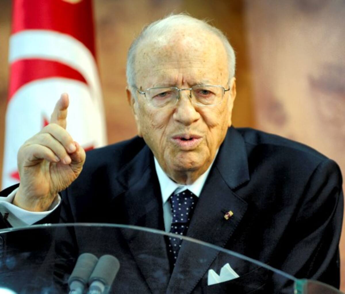 El primer ministro interino de Túnez, Beji Caid Essebsi. AFP FETHI BELAID