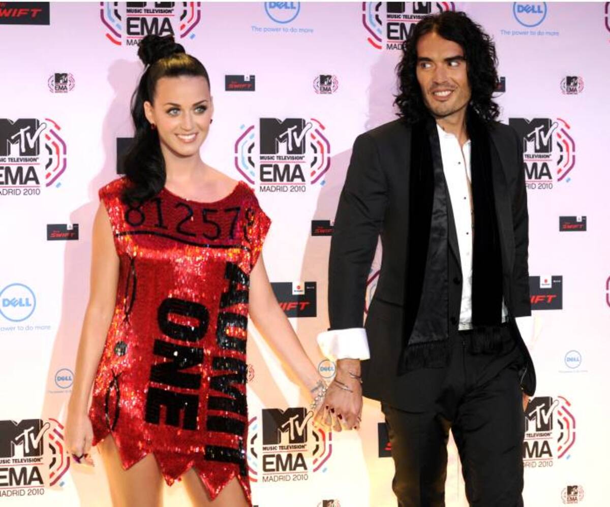 Katy Perry y Russell Brand se casaron en octubre de 2010 en una reserva de tigres en India. AFP DOMINIQUE FAGET