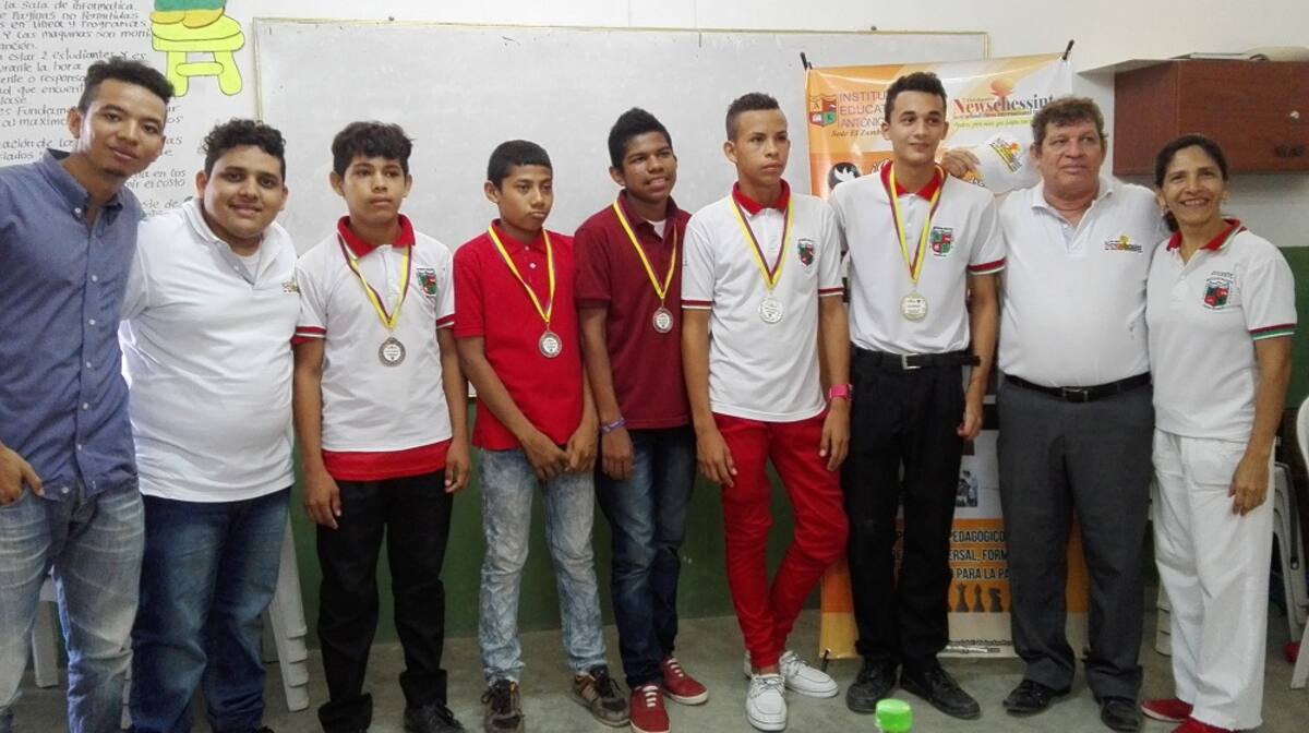 Los ganadores de la competencia del deporte ciencia fueron galardonados con medallas. Cortesía