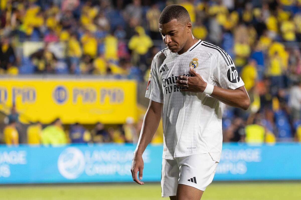 Kylian Mbappé, en el partido contra Las Palmas. //EFE