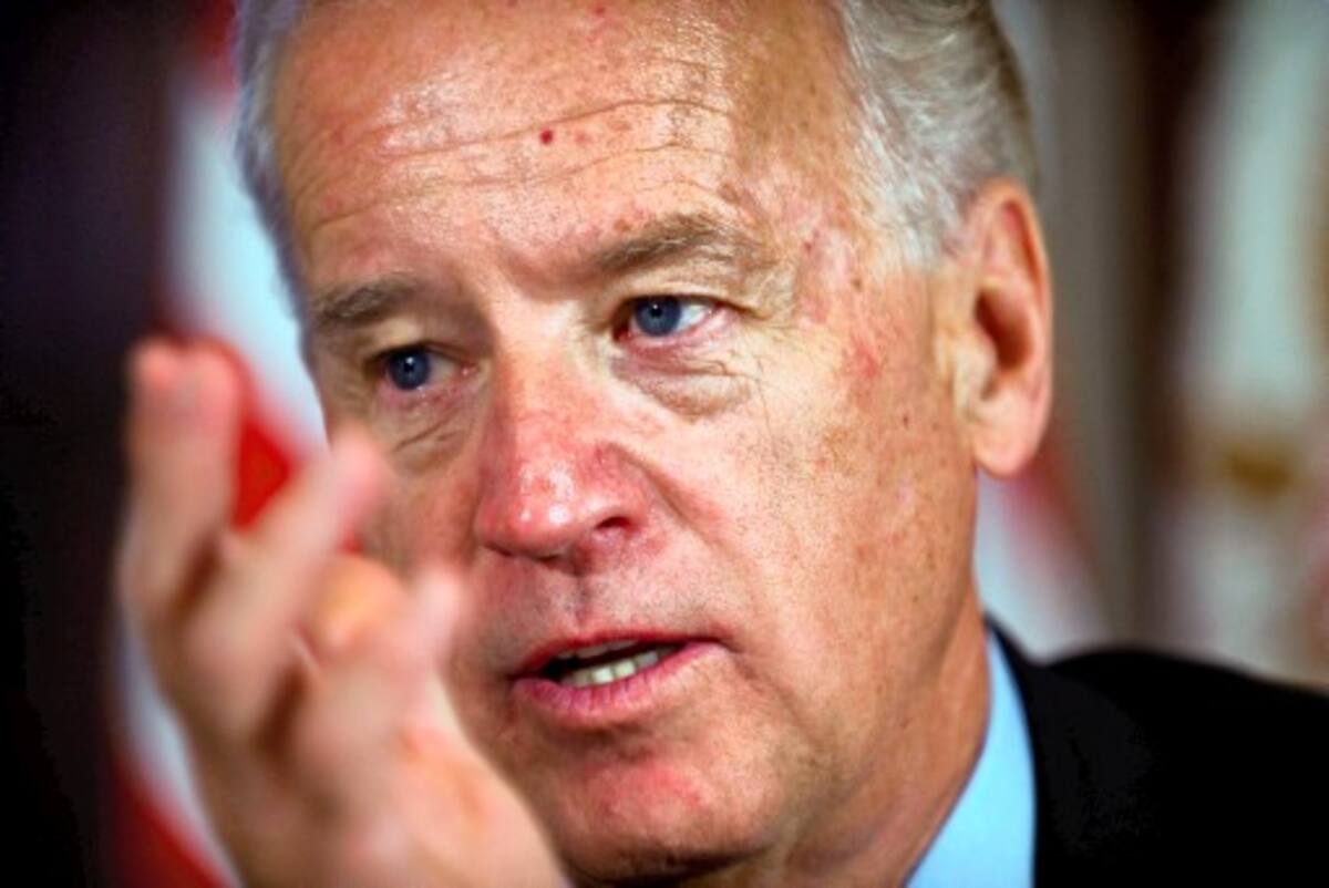 El vicepresidente de EE. UU., Joe Biden, durante la presentación de un informe sobre la estrategia de implementación de la propiedad intelectual del gobierno en el Edificio Ejecutivo Eisenhower de la Casa Blanca en Washington. (Foto de archivo) 22 de junio de 2010 // AFP PHOTO/Nicholas KAMM