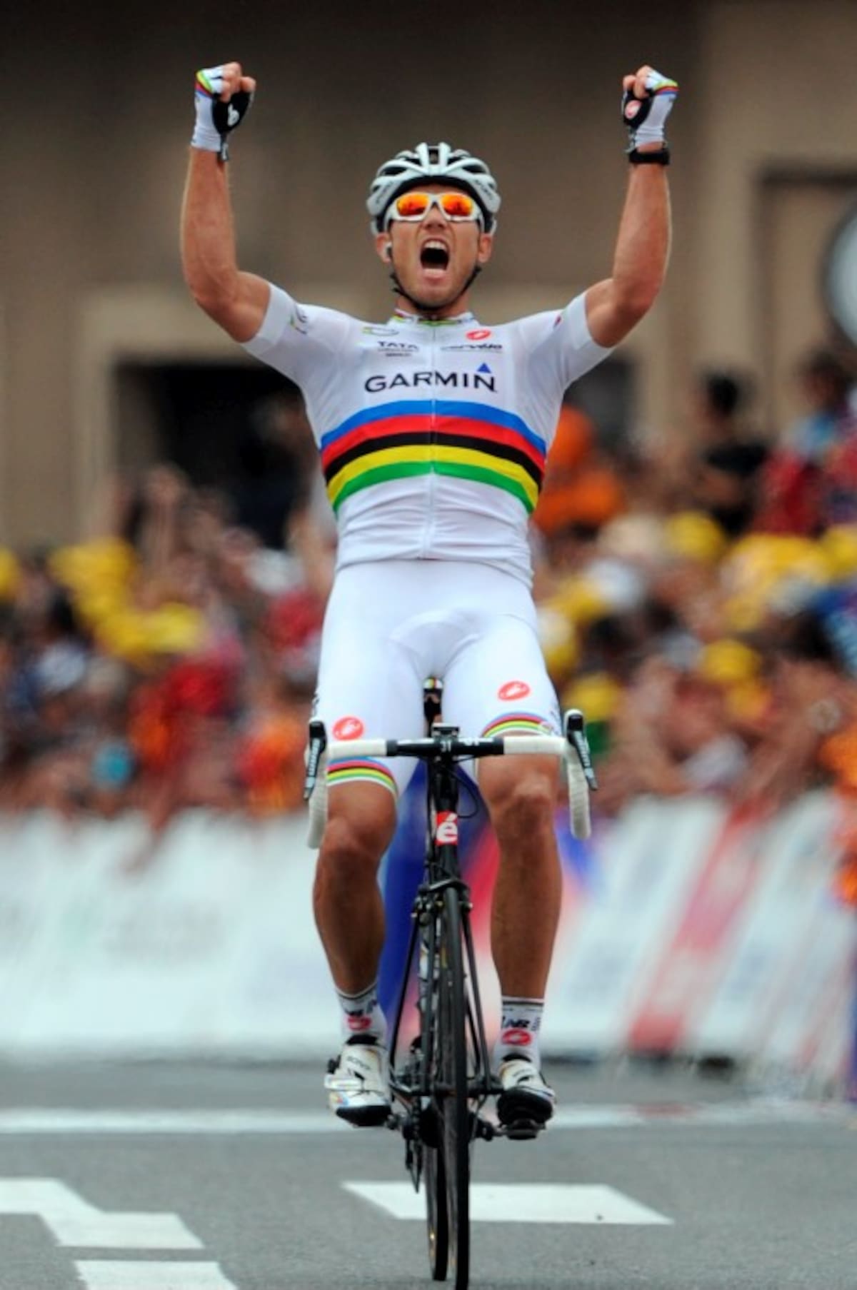 El noruego Thor Hushovd (Garmin), ganó la 13ª etapa del Tour de Francia. AFP
