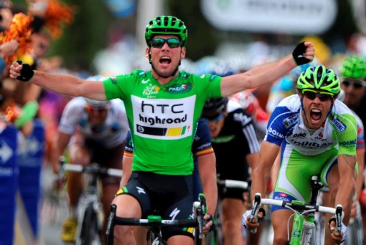 Mark Cavendish se impuso al sprint en la decimoquinta etapa del Tour de Francia. AFP
