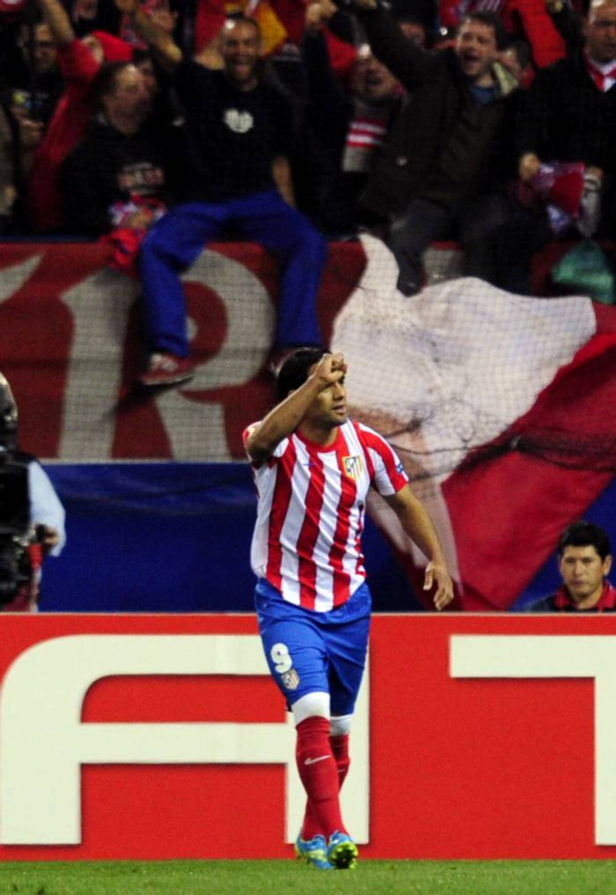 Radamel Falcao, actualmente considerado el mejor delantero de este siglo en España.