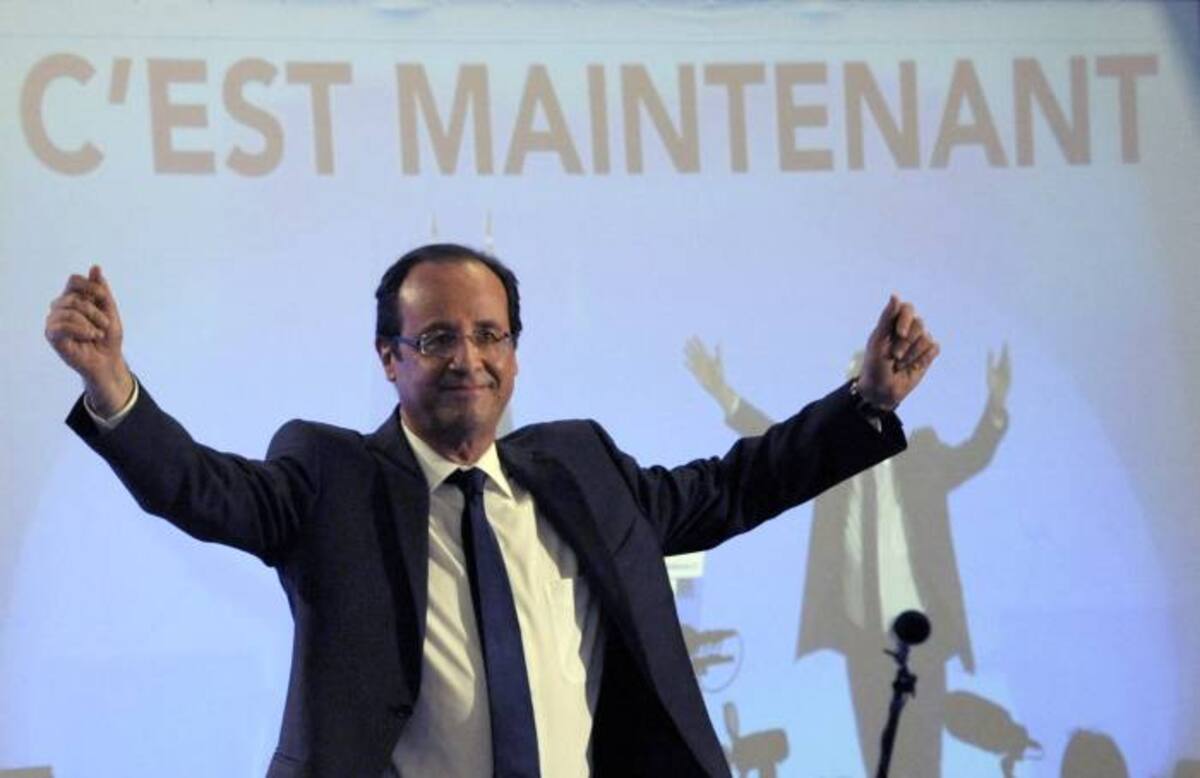 “Elegir al próximo presidente francés no es solo una elección nacional. Es una elección que va a pesar”, dijo François Hollande. AFP JEAN-PIERRE MULLER