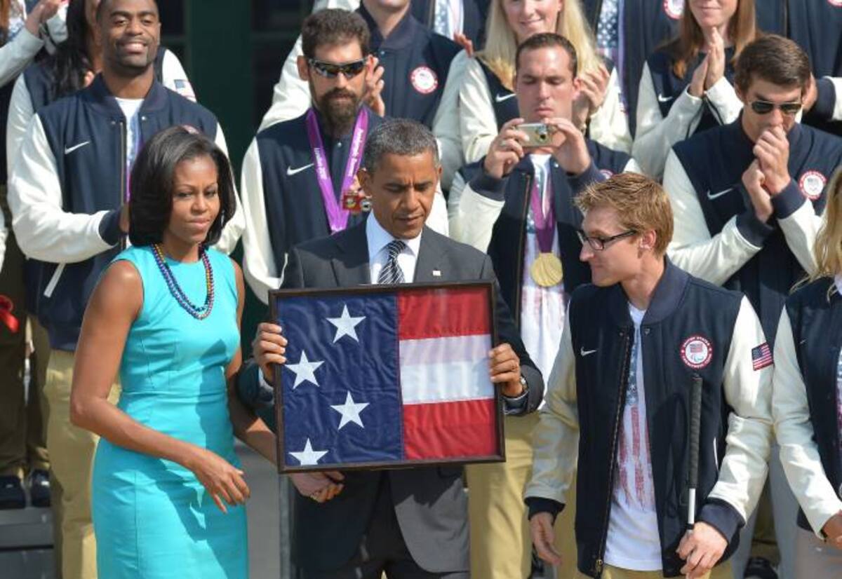 Obama dice ser el principal "admirador" de los atletas de EE.UU en Londres-2012 AFP
