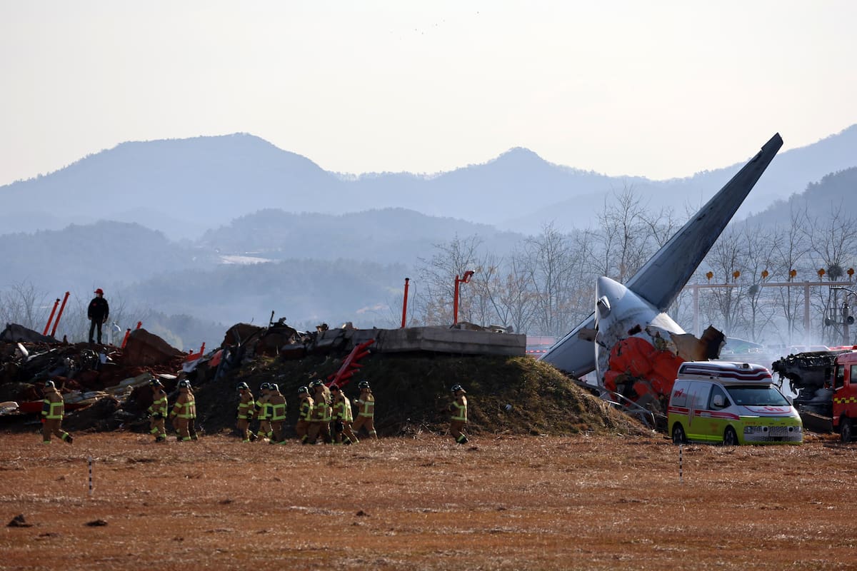 Identificadas 140 de las 179 víctimas del trágico accidente aéreo en Corea del Sur. // Foto: EFE/EPA/YONHAP