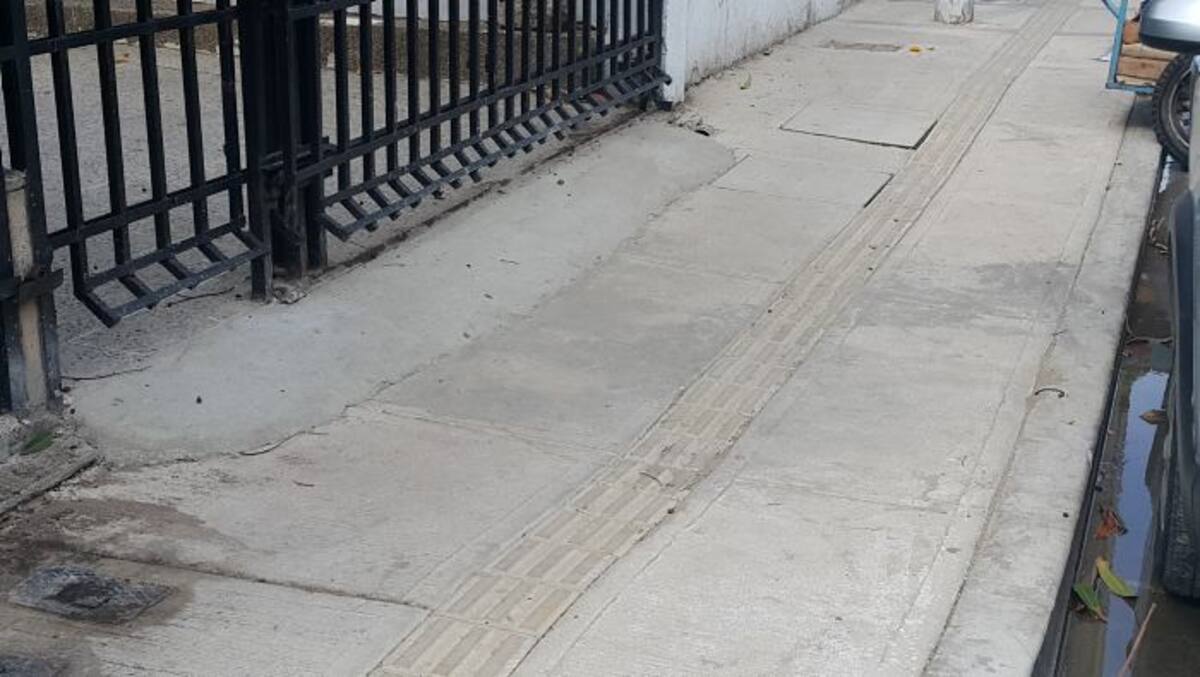Los propietarios han modificado los andenes para ajustar las entradas a sus predios. EL UNIVERSAL