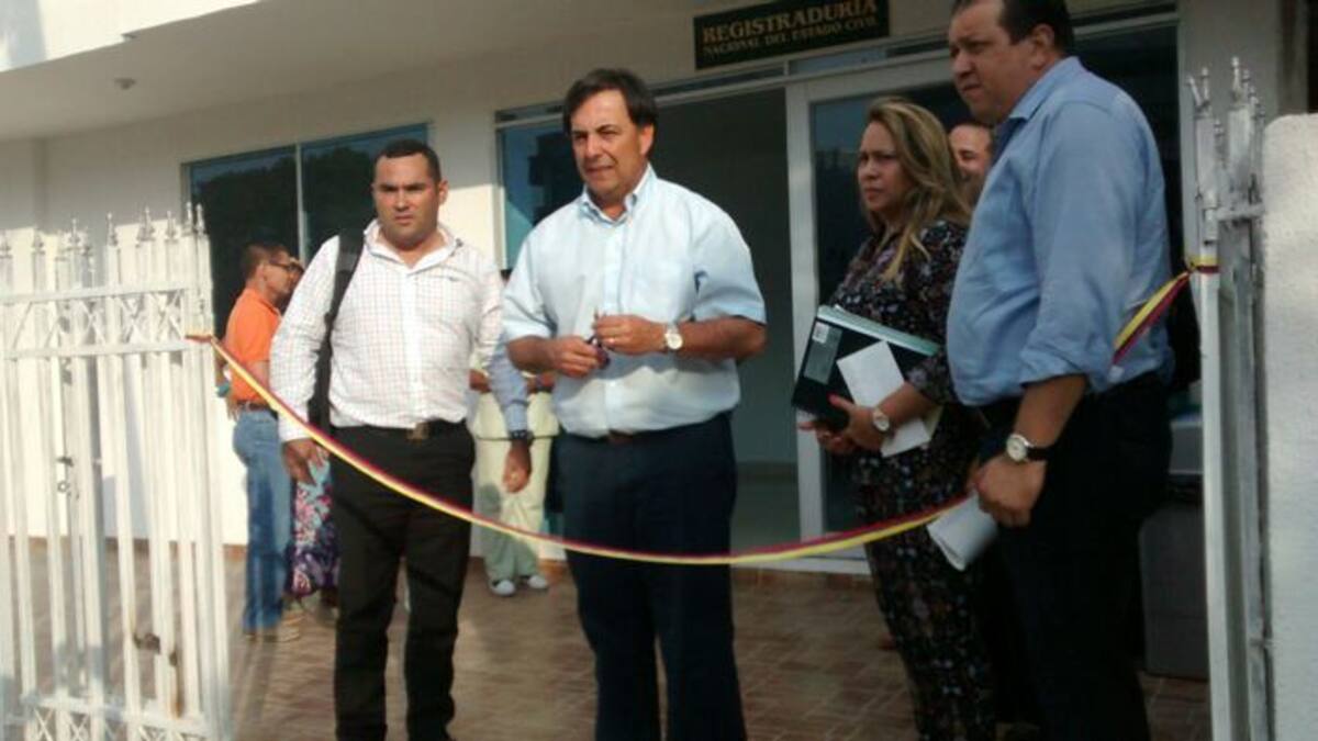 El Registrador Nacional, Juan Carlos Galindo, durante la inauguración. ÓSCAR DÍAZ ACOSTA-EL UNIVERSAL