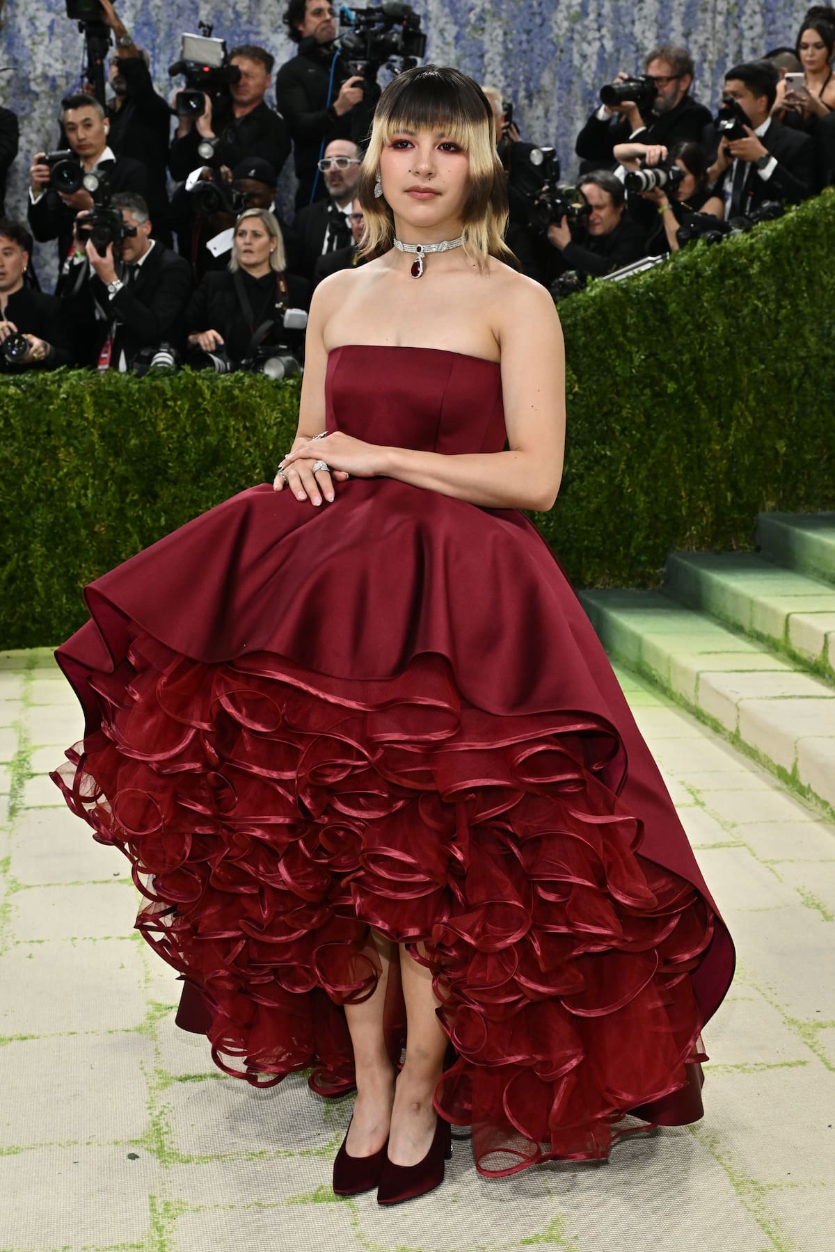 Alysa Liu arrives en la MET Gala. //Foto: AP.