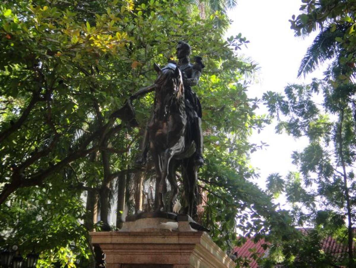 Bolívar ecuestre, del Parque Bolívar. CORTESÍA