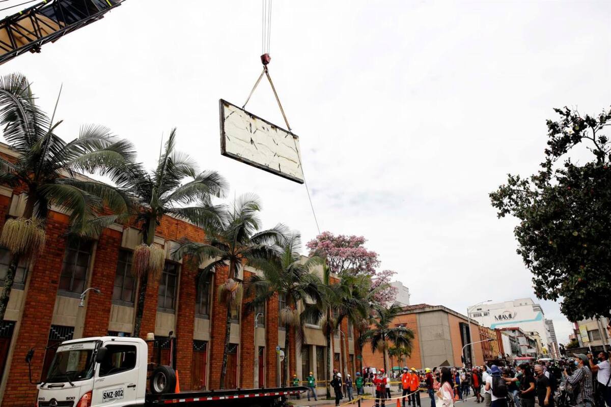 Un mural de Fernando Botero es trasladado al Museo de Antioquia