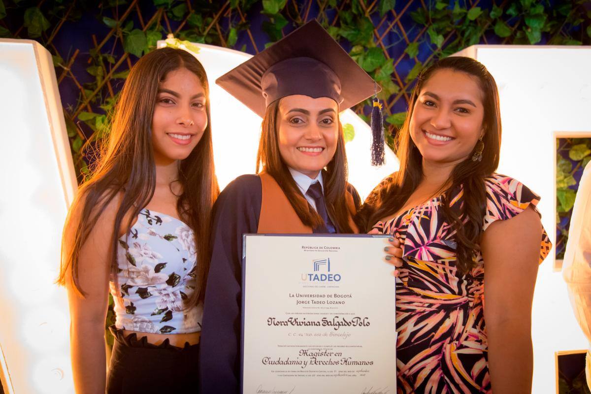 Luisa Flórez, Nora Salgado y Angélica Salgado.