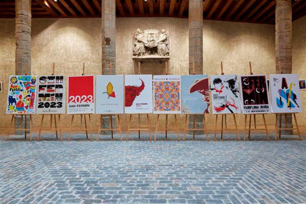 Obras latinoamericanas participan en el concurso de carteles de San Fermín 2024