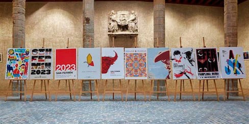 Obras latinoamericanas participan en el concurso de carteles de San Fermín 2024