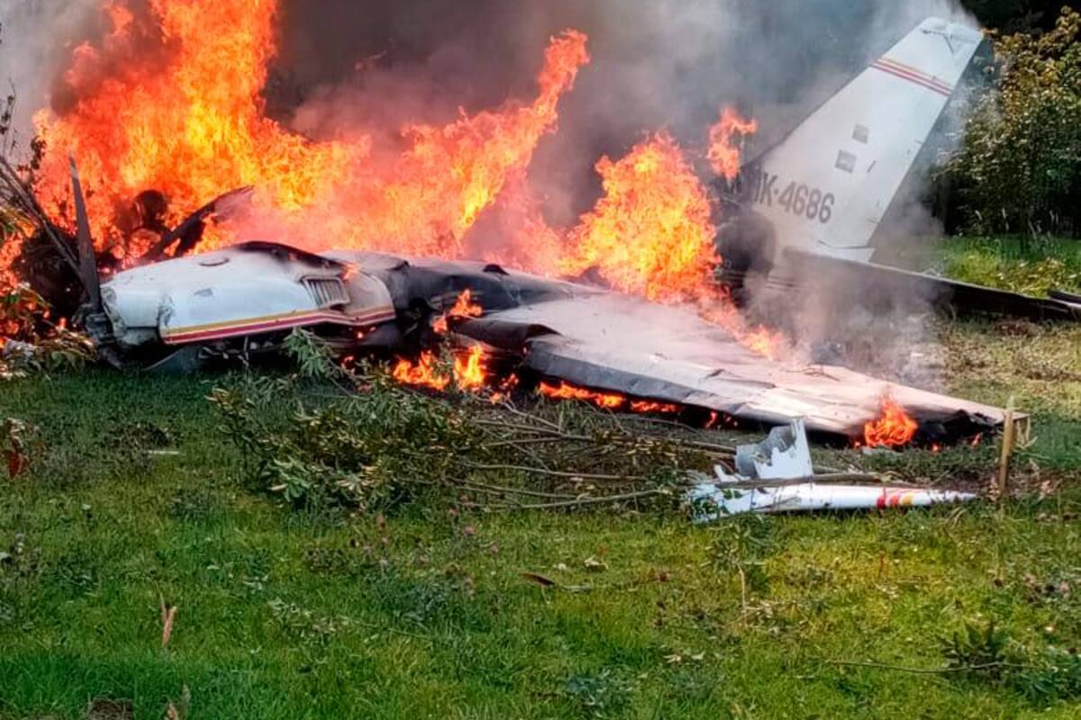 Cuatro muertos en accidente de avioneta en aeropuerto de Guaymaral