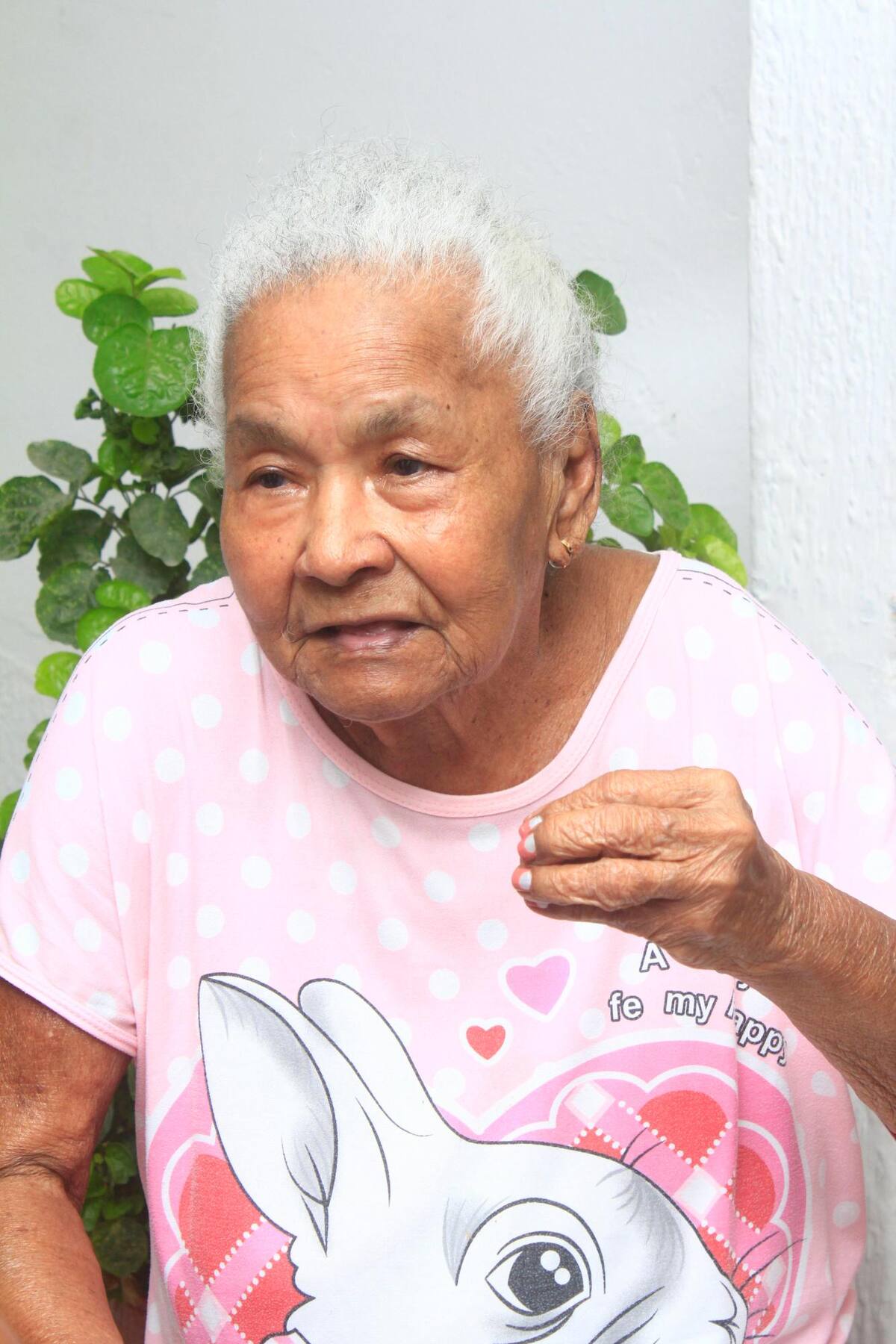 Digna María Urueta (cayetana), habitante de la zona.