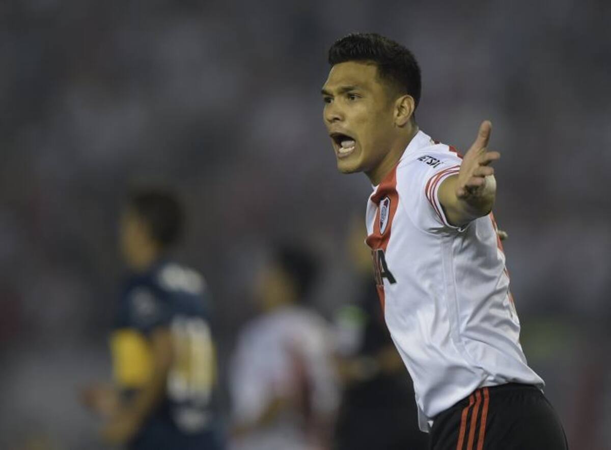 Teófilo Gutiérrez buscará un nuevo título con River. AFP JUAN MABROMATA