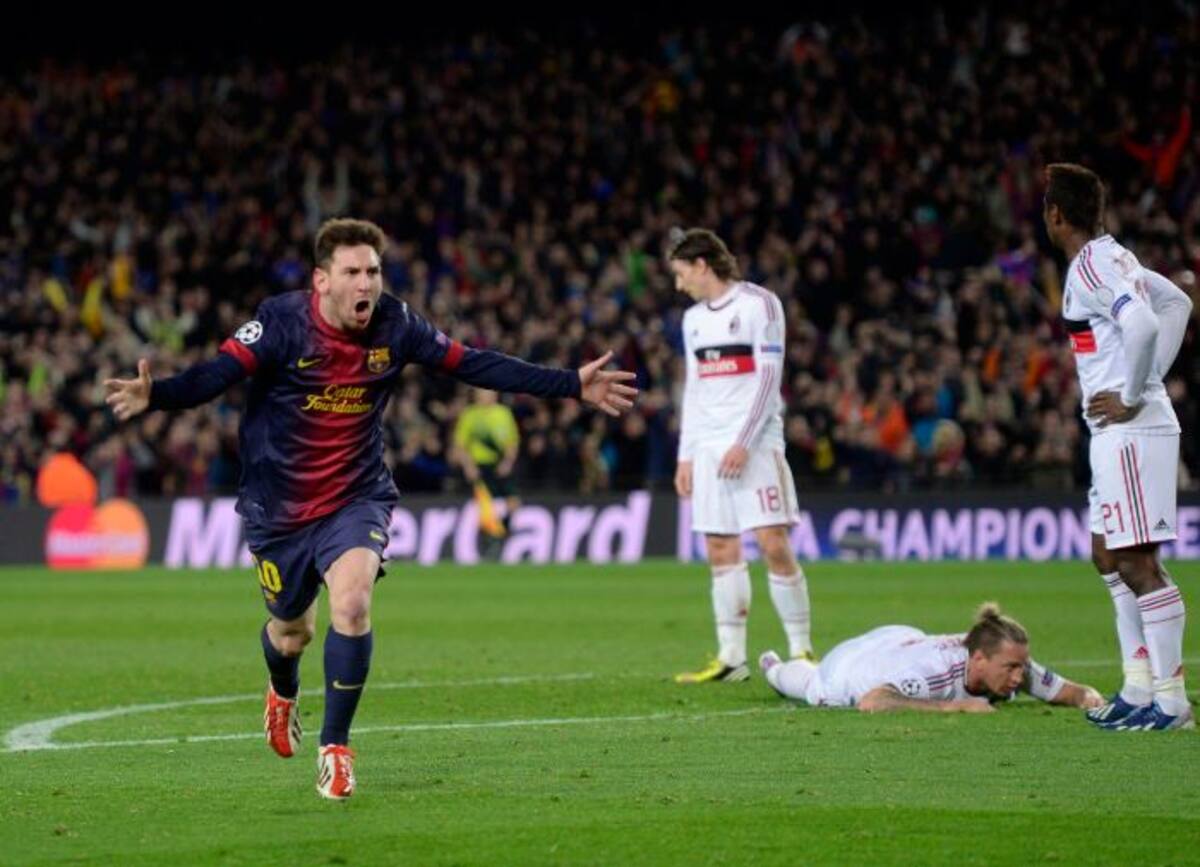 Messi celebra el empate AP Manu Fernandez