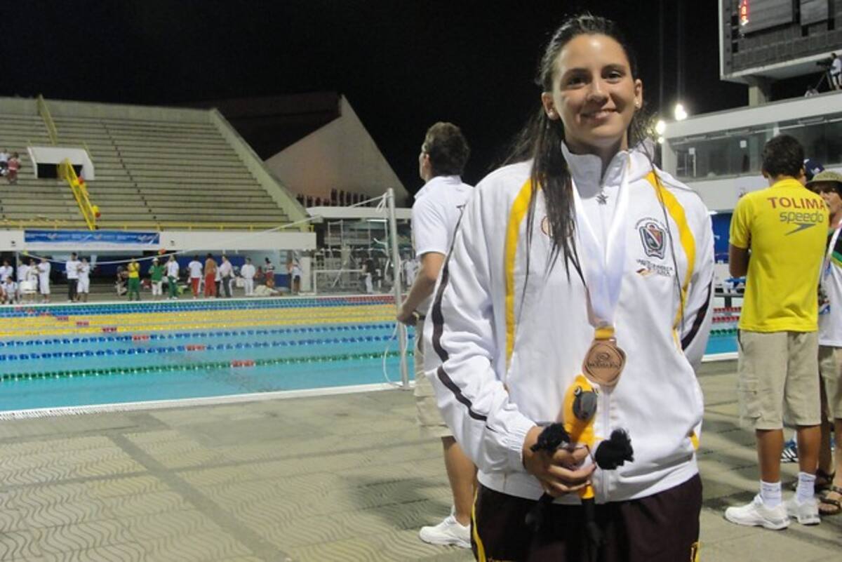 “Es importante esta medalla porque es la segunda que se logra para el Tolima en la natación”, indicó al término de la competencia Manuela Ferreira. COLPRENSA