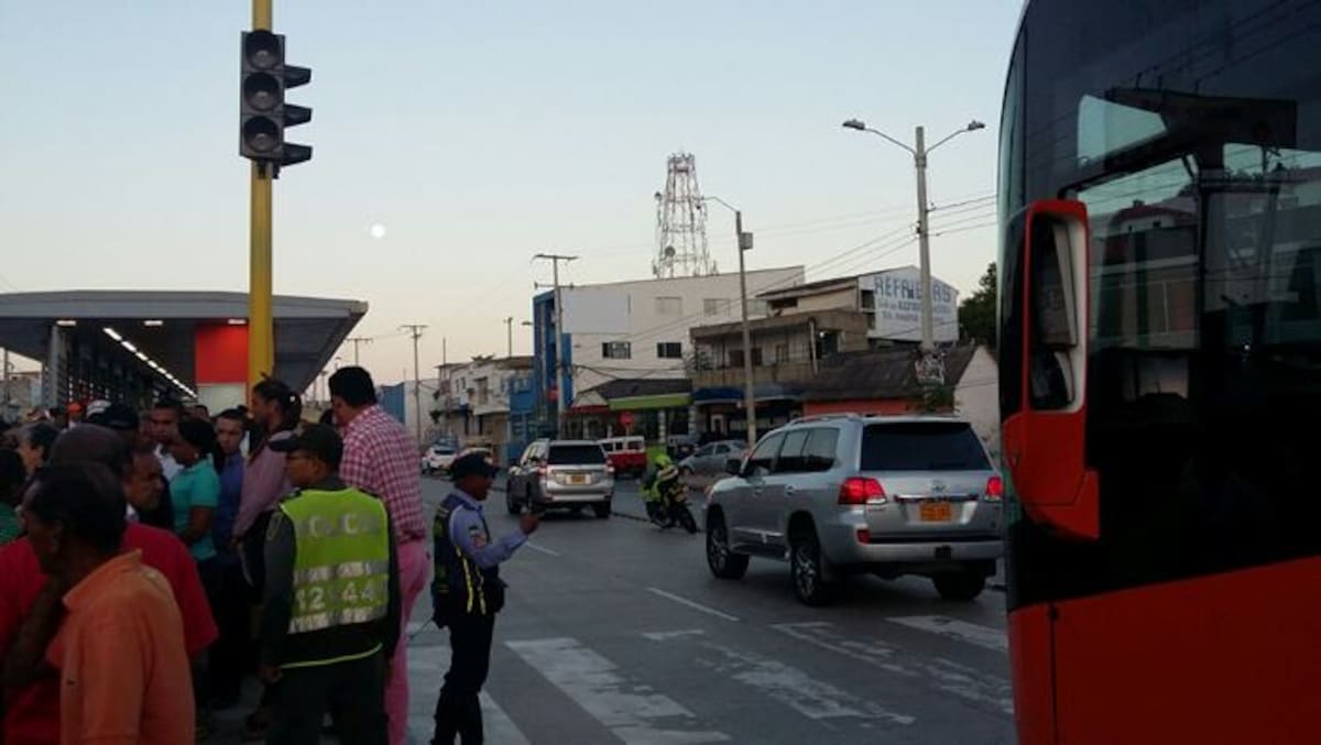 Inauguración de la estación de Transcaribe en Lo Amador. Julio Castaño - El Universal