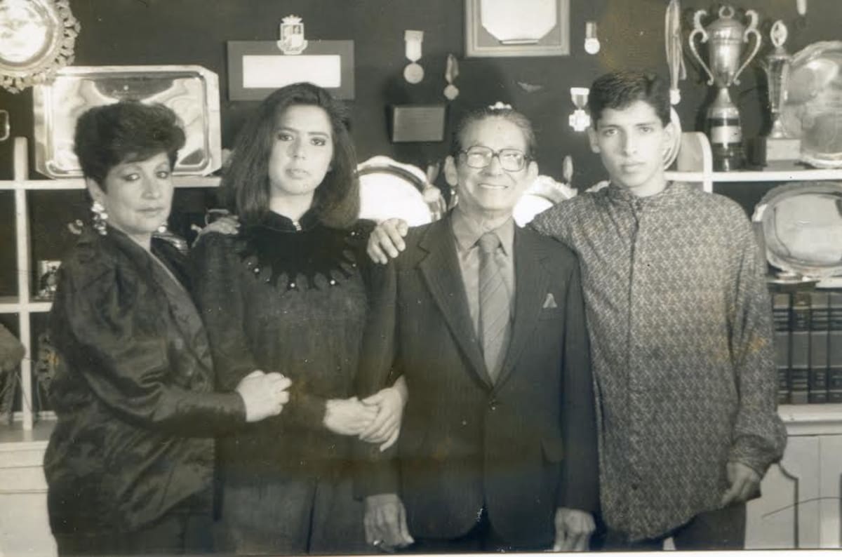 Elba, Elba Patricia, Lucho Bermúdez y Luis Enrique.