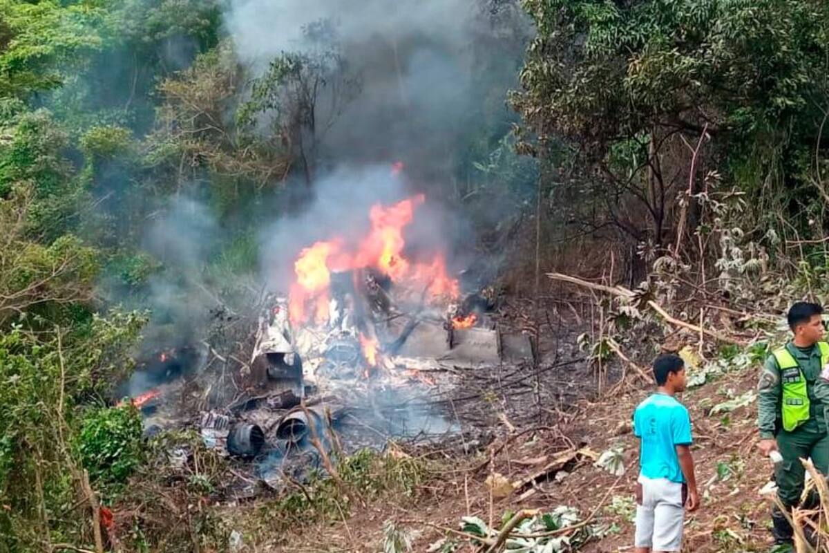 Se estrelló avión de la Fuerza Armada de Venezuela durante prácticas militares