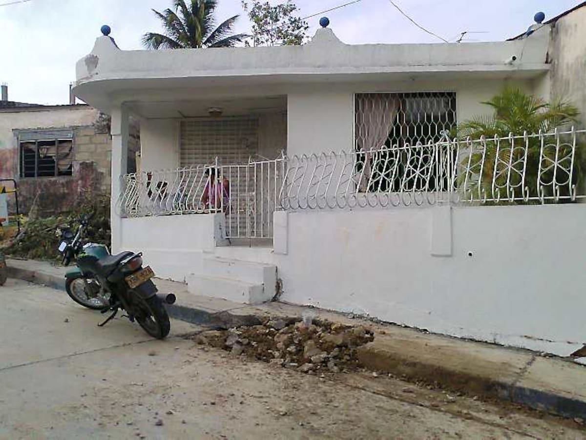 Esta era la casa de la señora Ligia López, madre de Emiro Pupo López. FOTO CORTESÍA