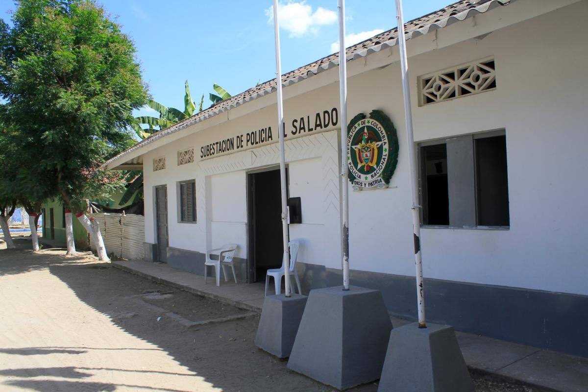 Policía de El Salado está a punto de ser desalojada