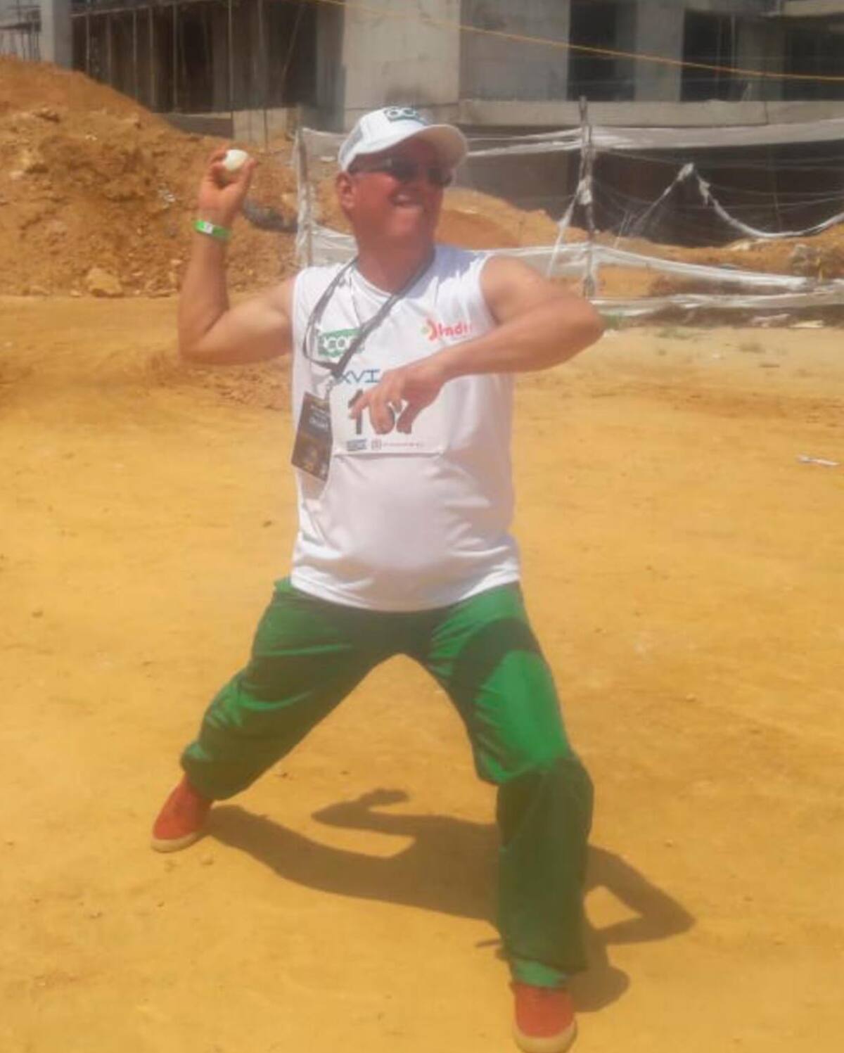 Edwin Arrieta obtuvo medalla de bronce en lanzamiento de la pelota categoría D.