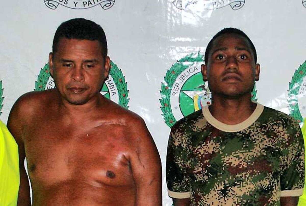 Dilson Delgado Pineda alias ‘Pollo’ y Walter Ríascos Berrío alias el ‘Negro’.