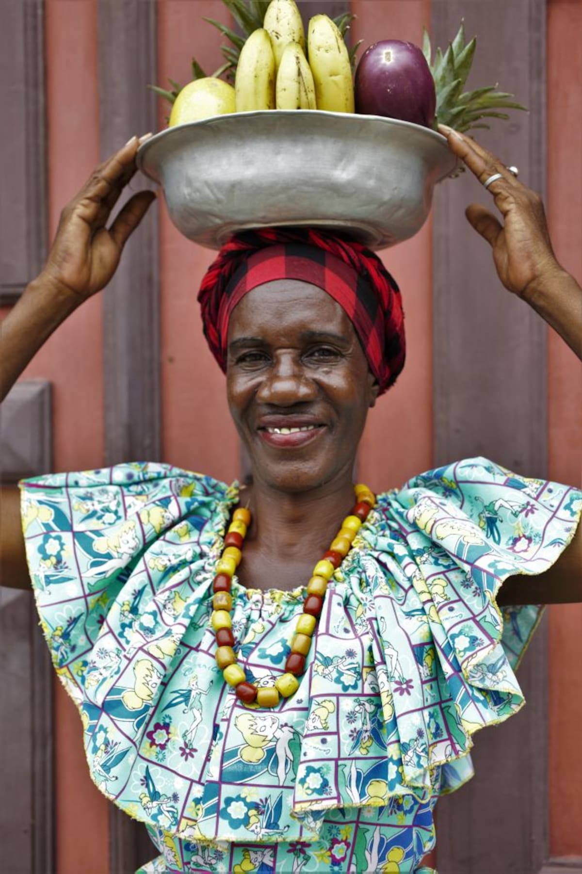 Lauriana Cassiani Cásseres, protesta porque su rostro fue utilizado para un suéter estampado, que se comercializa sin su autorización. Aroldo Mestre