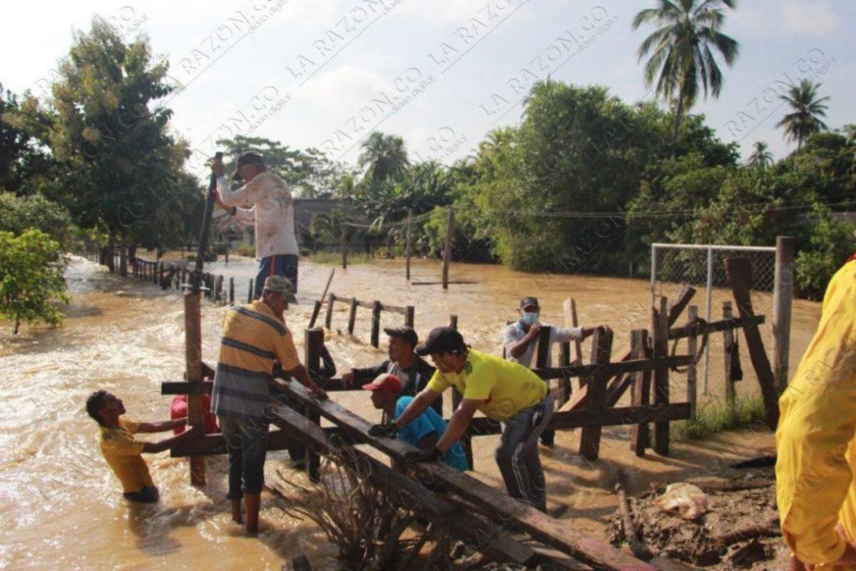 El río Sinú sigue inundando poblaciones del bajo Sinú cordobés