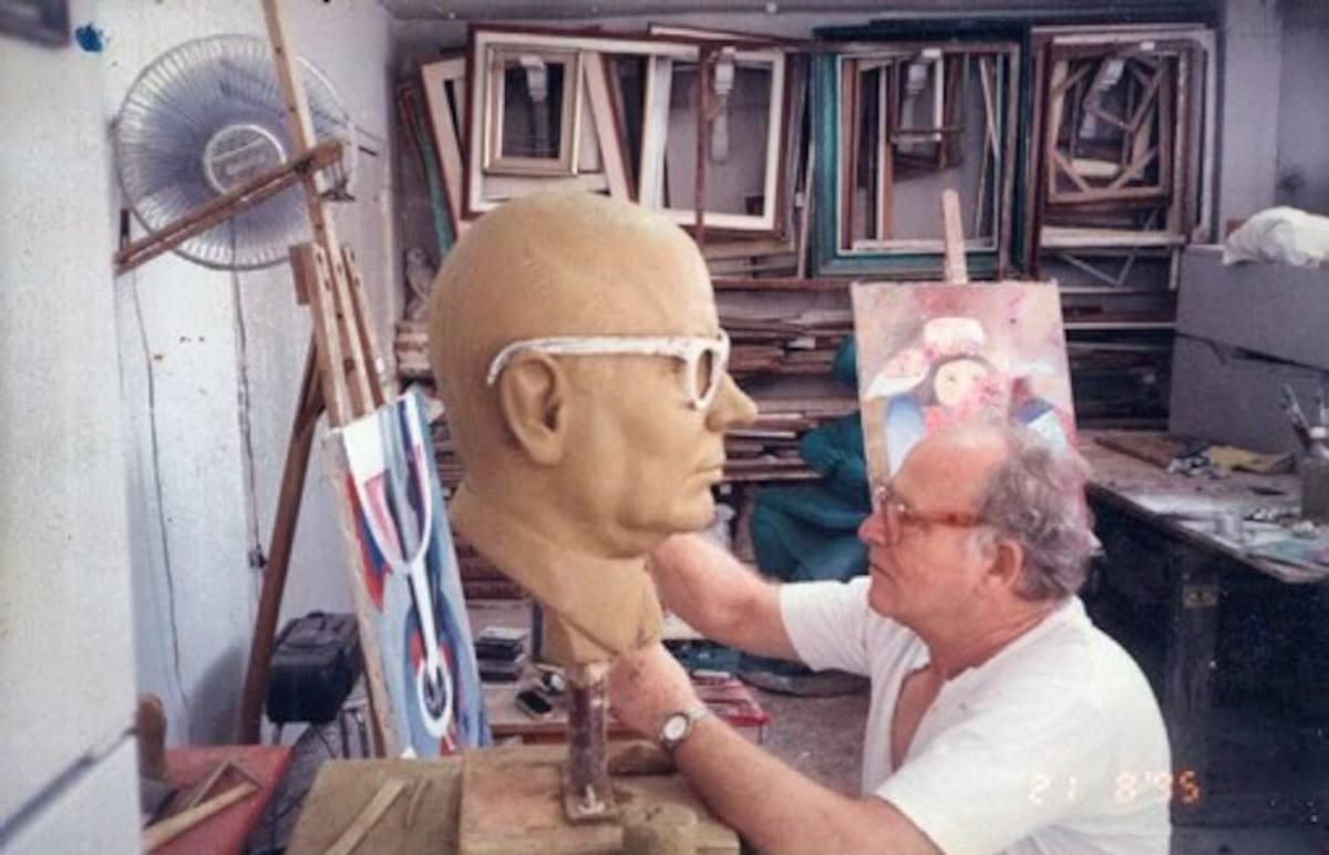 El pintor y escultor Eladio Gil (1929-2011).
