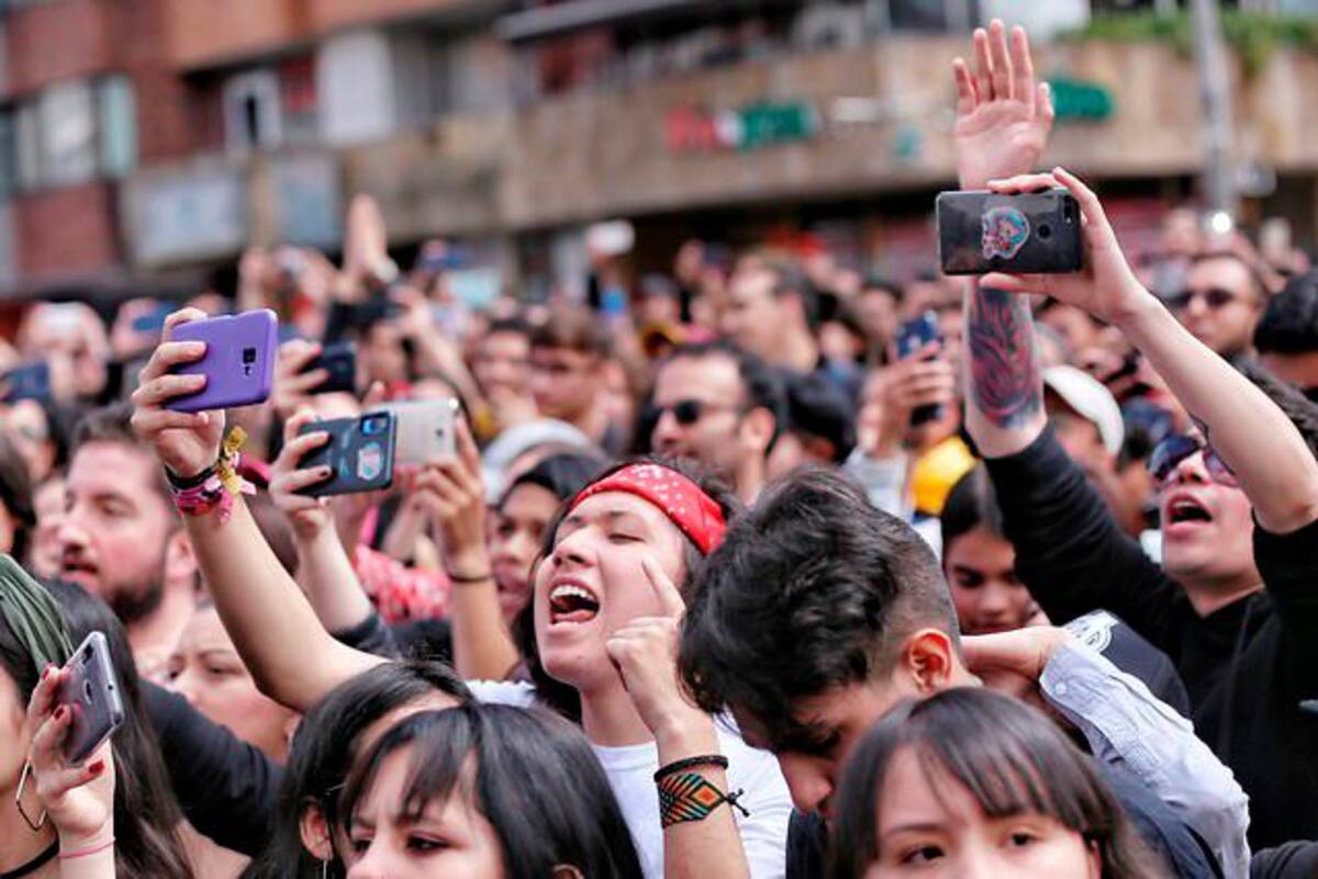 Artistas y manifestantes usan la música para protestar contra el gobierno del presidente Iván Duque. // Colprensa