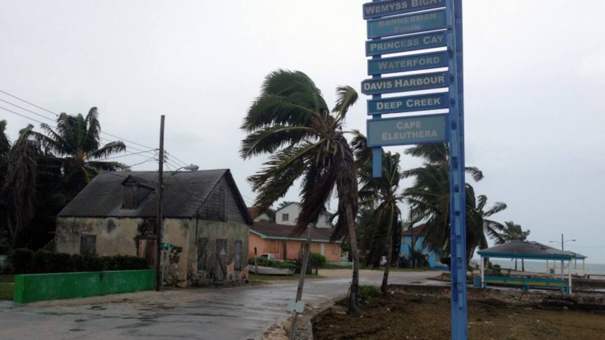 Los vientos tumbaron árboles y los residentes se encuentran sin electricidad ni teléfono. Foto: infobae.com