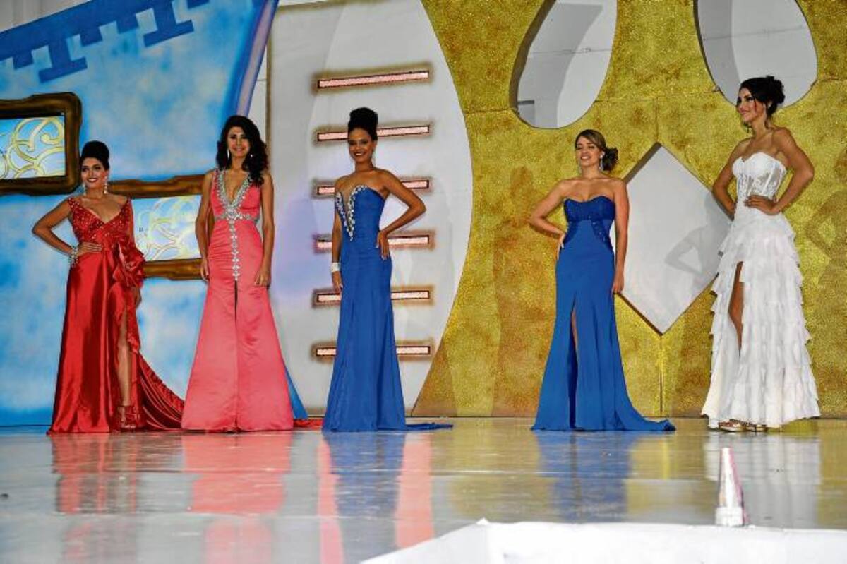 Finalistas del Reinado Internacional: Ecuador, nueva reina internacional, Venezuela, República Dominicana, Colombia y Argentina.