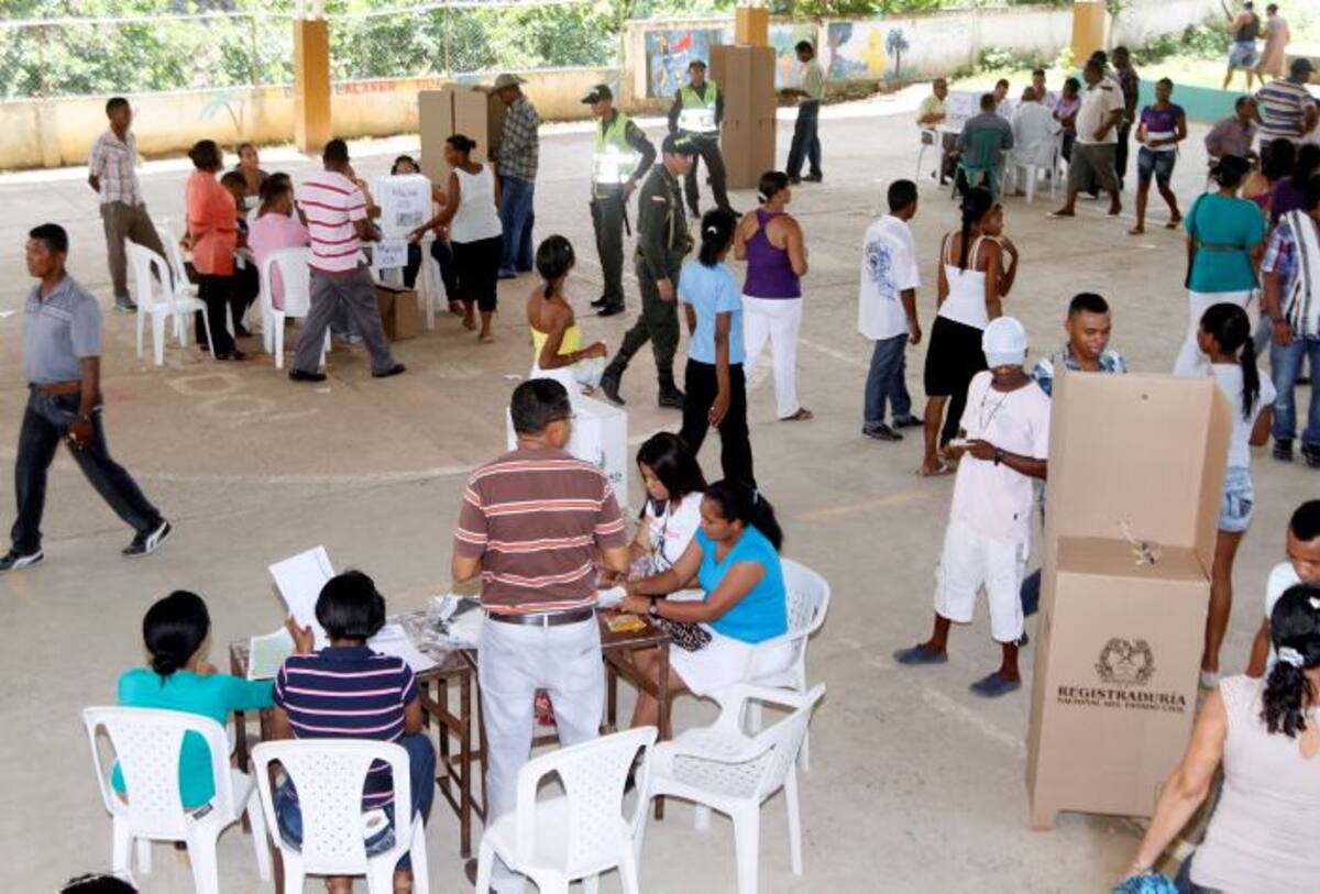 Desarrollo de la jornada de elección atípica en Villanueva, Bolívar. Julio Castaño - El Universal