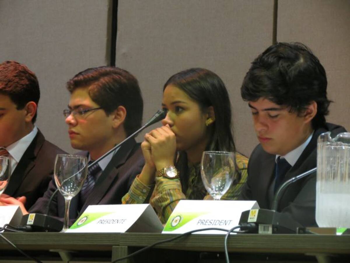 El evento se realizó en el Centro de Convenciones donde los estudiantes debatieron en las diferentes comisiones de la ONU. Cortesía.