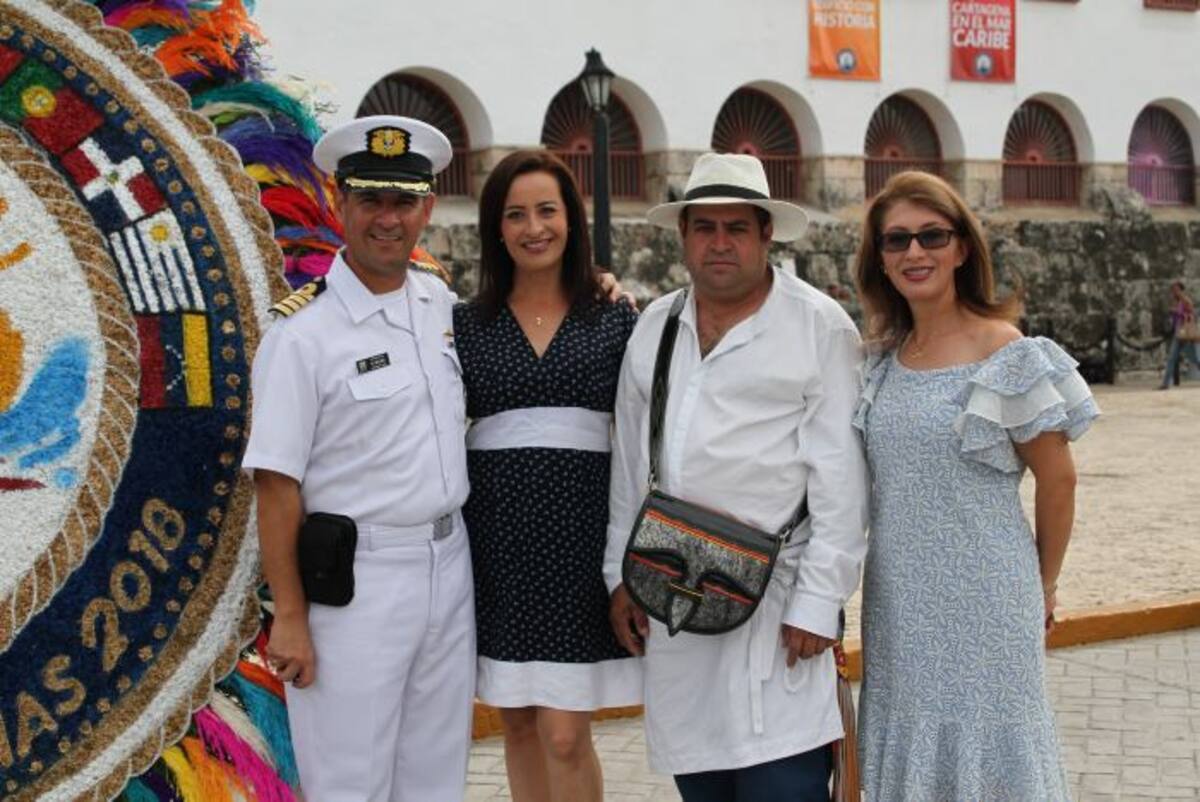 Manuel Solano, Liliana de Solano, Luis Ángel Soto y Magda de Espitia. ÓSCAR DÍAZ