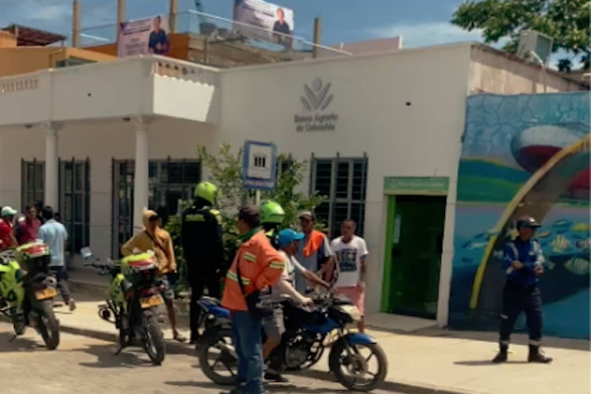 Sujetos armados realizan ‘taquillazo’ al Banco Agrario de Puerto Colombia