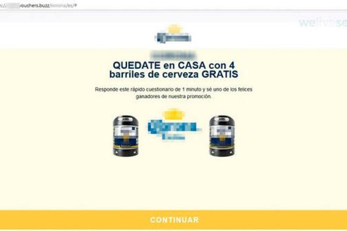 Cuidado con la falsa promoción de cerveza gratis por redes