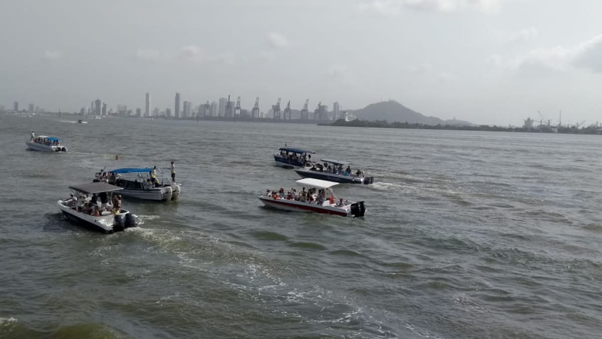 Arrancaron a navegar las hermosas embarcaciones de vela del Sail Cartagena 2018. Luis Eduardo Aparicio. EL UNIVERSAL.