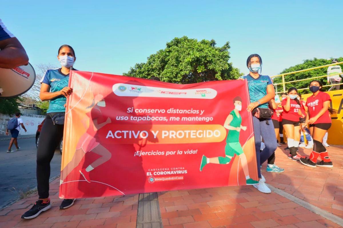 Niños, jóvenes y adultos que hagan deporte no pueden olvidar los protocolos de bioseguridad.