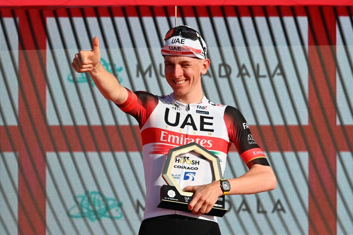 Pogacar impone su ley en la cima de Jebel Hafeet y gana el Tour UAE